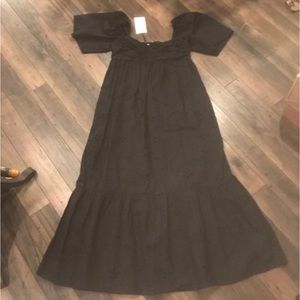 Zara black eyelet dress